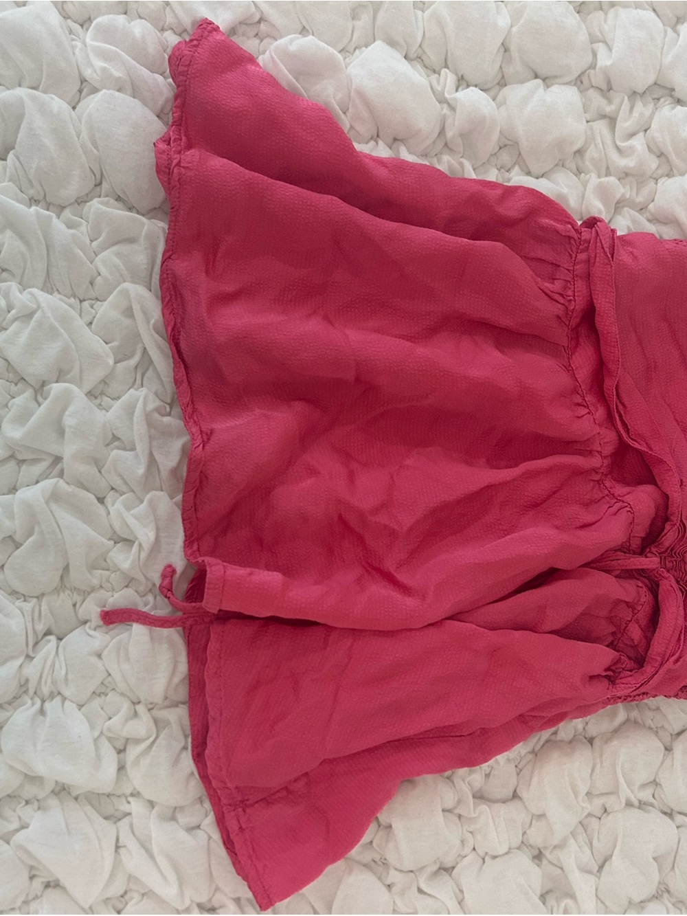 aerie Hot Pink Tiered Girls Skirt